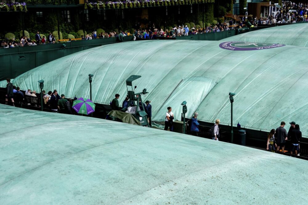 Pioggia a Wimbledon