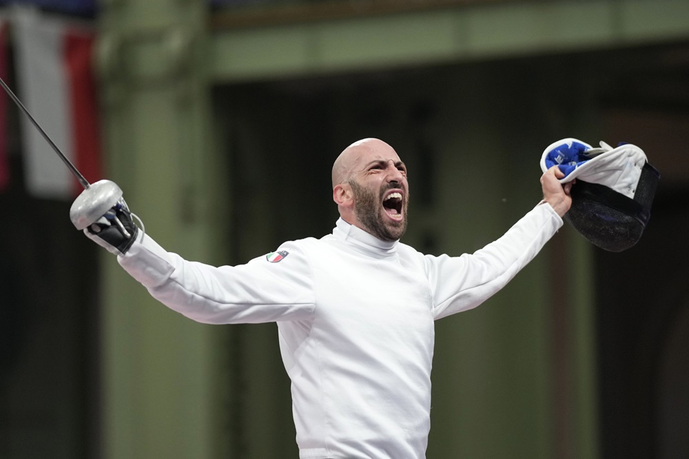 scherma-andrea santarelli-olimpiadi-lapresse