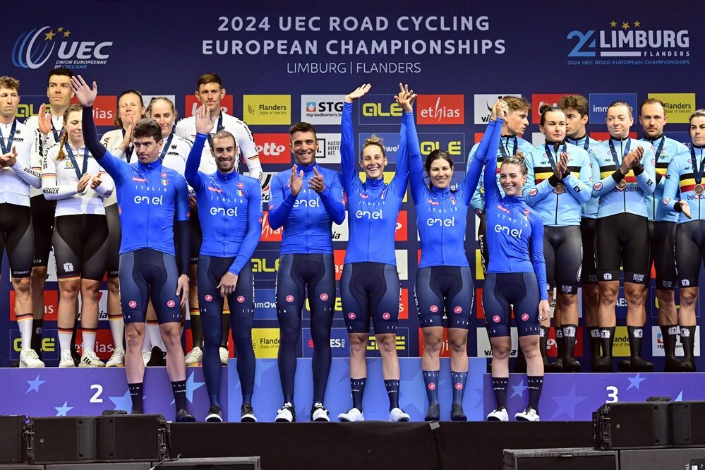 Edoardo Affini, Mattia Cattaneo, Mirco Maestri, Elena Cecchini, Vittoria Guazzini, Gaia Masetti