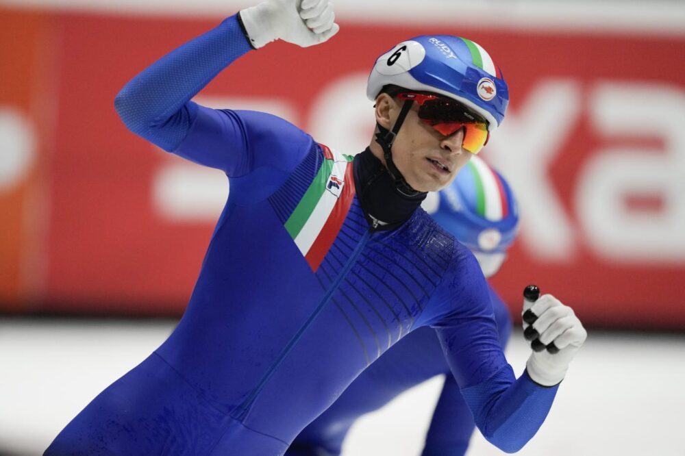 festa doppia per pietro sighel 232 sul podio nei 1000 a dordrecht e vince la coppa di specialit224