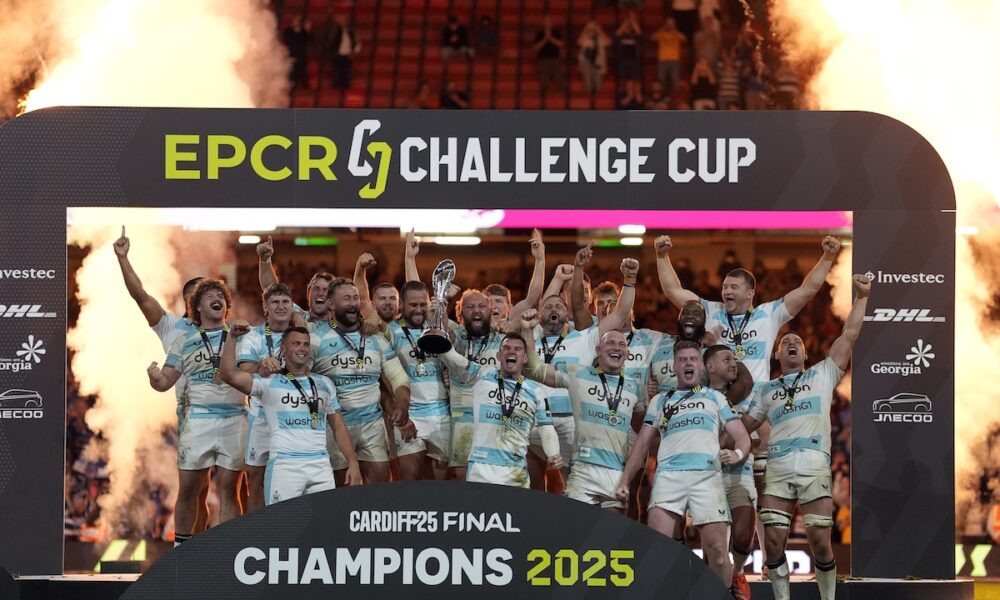 Bath festeggia la vittoria della Challenge Cup 2025