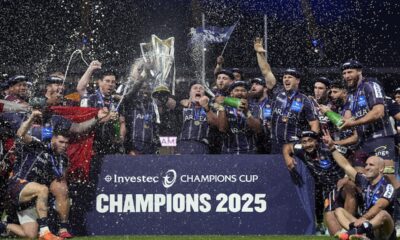 Il Bordeaux festeggia la Champions Cup 2025