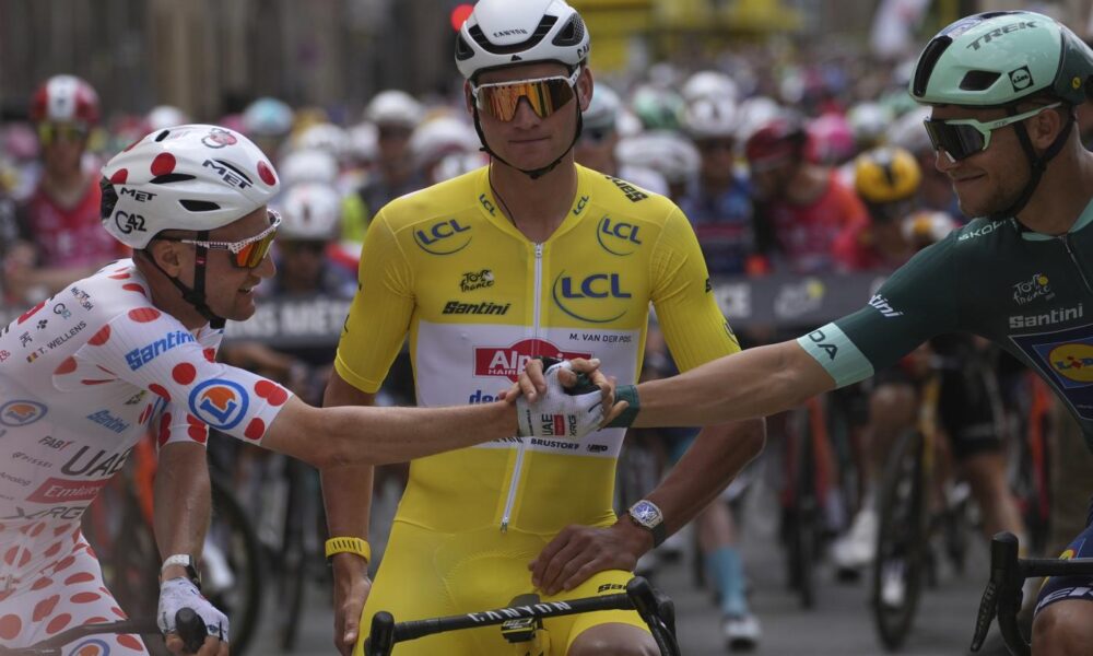 Tim Wellens, Mathieu van der Poel, Jonathan Milan