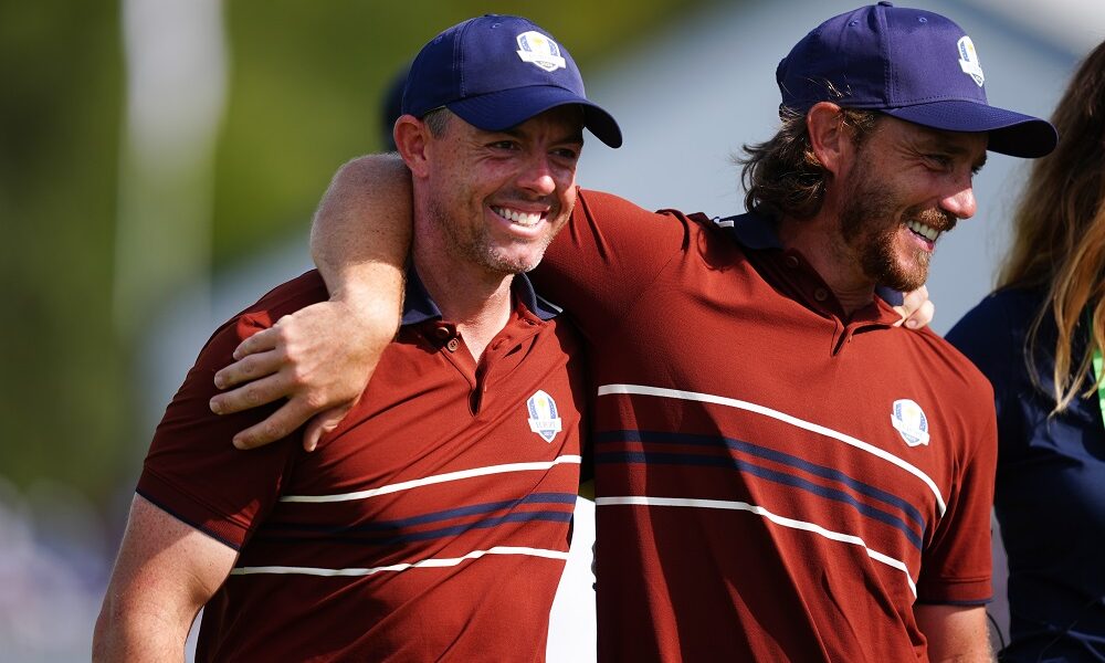 Rory McIlroy and Tommy Fleetwood