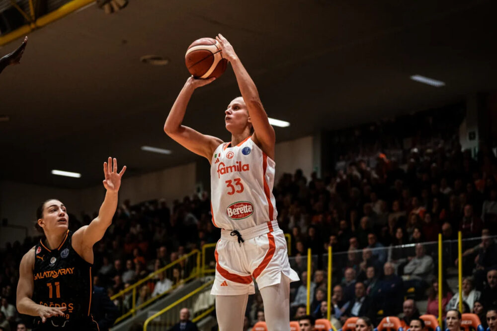 Basket femminile, la Famila Schio cede alle turche del Galatasaray nella quarta giornata dell’Eurolega. Secondo ko stagionale per le vicentine