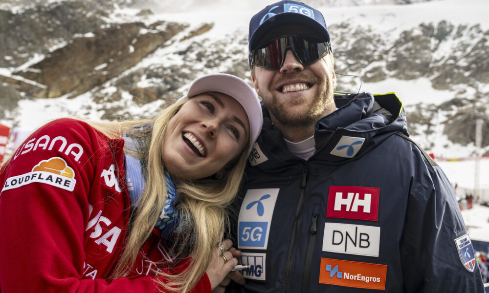 Mikaela Shiffrin e Aleksander Aamodt Kilde