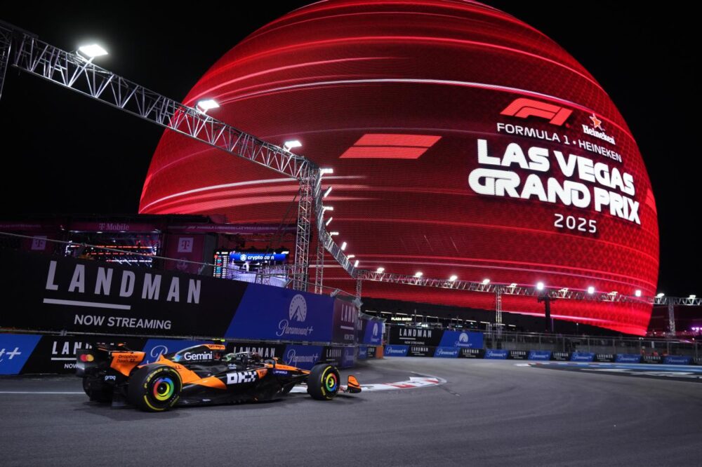 A che ora la F1 su TV8, GP Las Vegas 2025: programma gara in chiaro