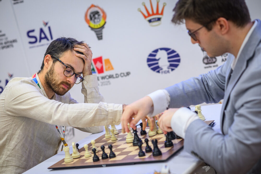 scacchi lorenzo lodici fuori dalla world cup 2025 dopo cinque ore e mezza di thriller passa sevian