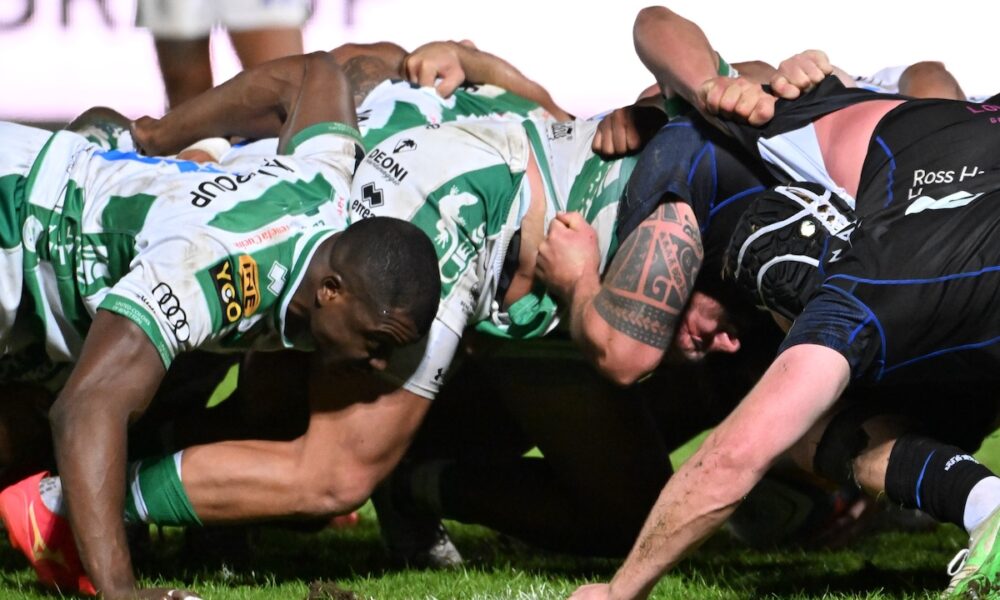 La mischia della Benetton Treviso