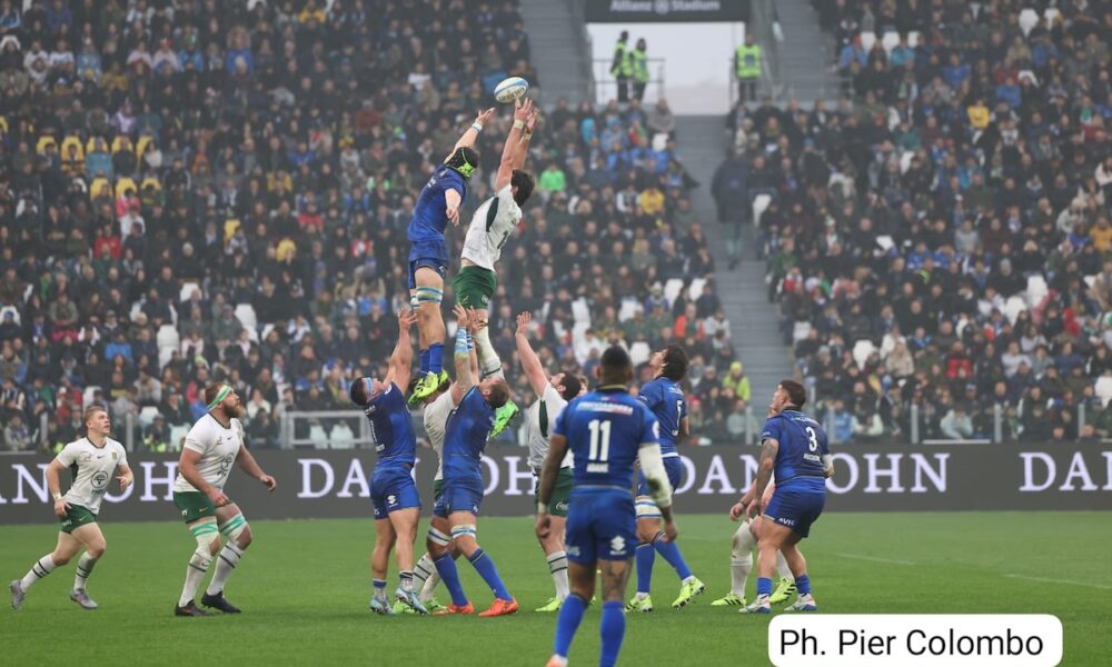 Italia-Sudafrica touche