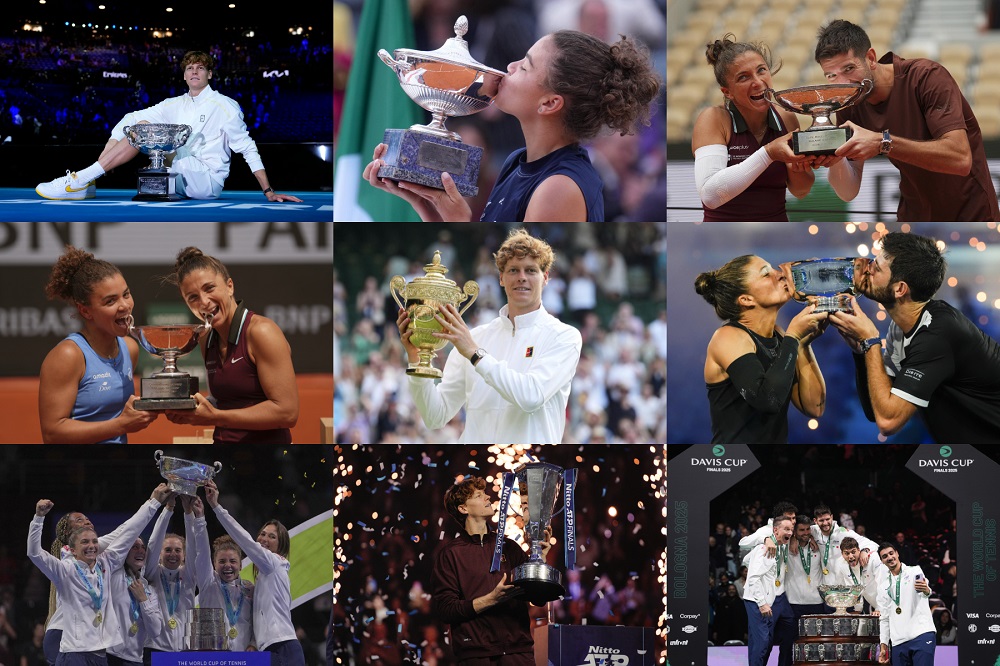 Italia, che 2025! Dagli Slam a Coppa Davis e BJK Cup, undici mesi di trionfi