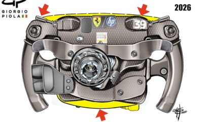 FERRARI STEERING WHEEL 26/Giorgio Piola Design