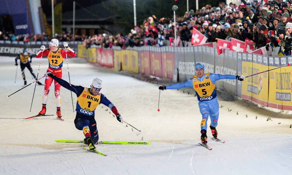 Lucas Chanavat e Federico Pellegrino