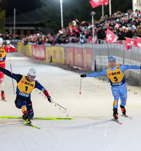 Lucas Chanavat e Federico Pellegrino