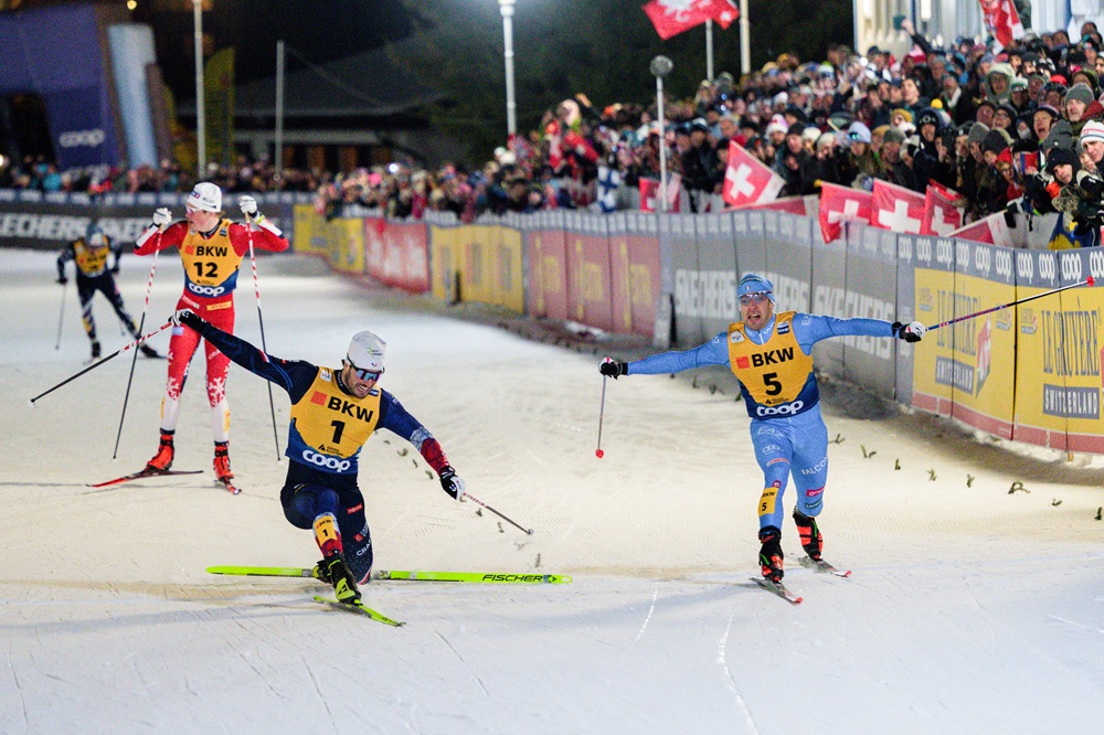 Lucas Chanavat e Federico Pellegrino