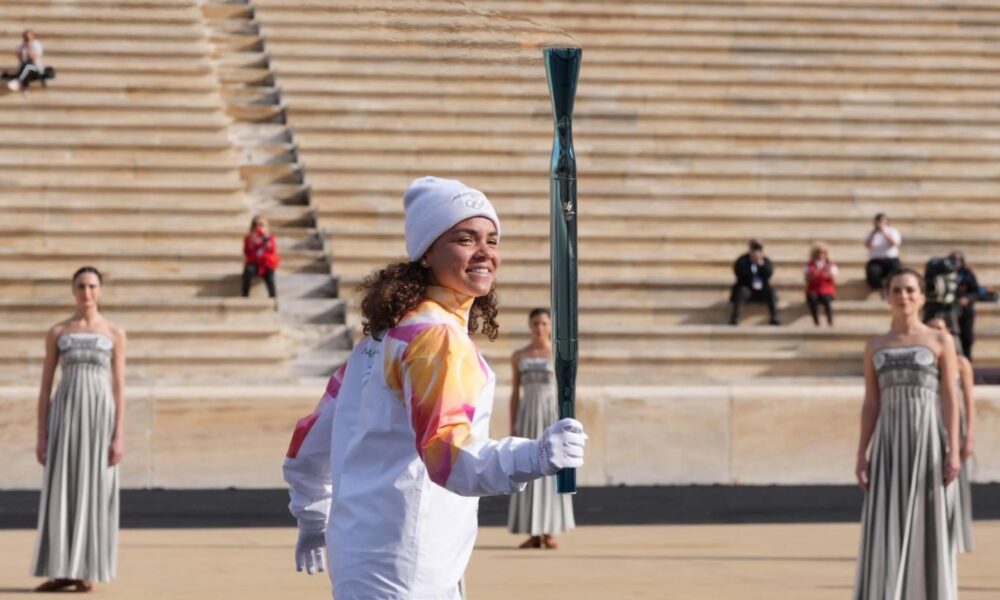 Jasmine Paolini fiaccola olimpica Milano Cortina 2026