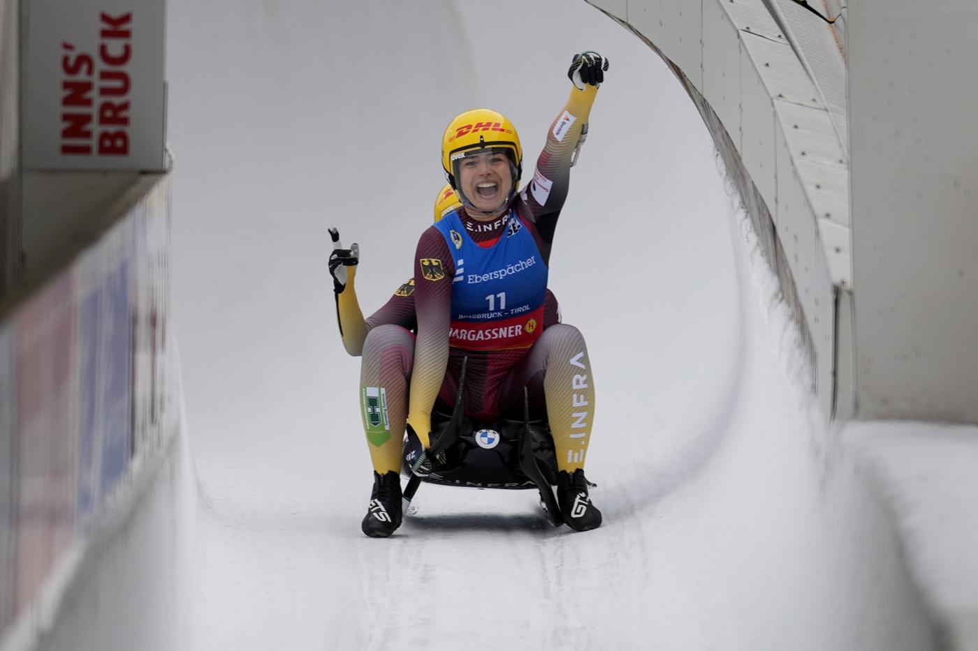 Slittino: Degenhardt/Rosenthal vincono di nuovo a Winterberg, si ribaltano Voetter/Oberhofer