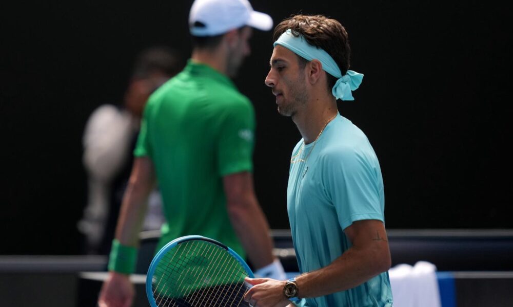 Lorenzo Musetti e Novak Djokovic