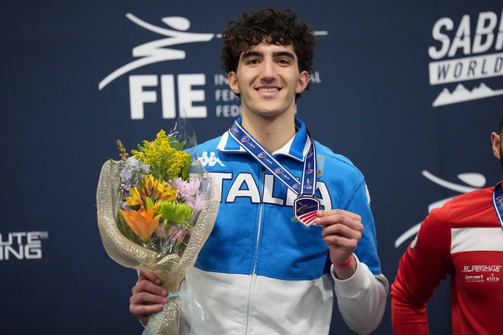scherma cosimo bertini festeggia il primo podio in coppa del mondo da Oasport.it scherma cosimo bertini festeggia il primo podio in coppa del mondo
