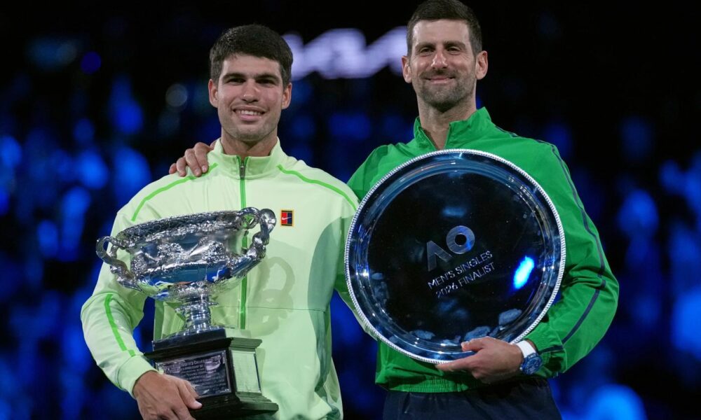 Carlos Alcaraz e Novak Djokovic