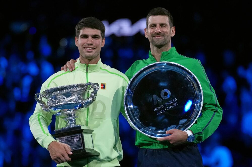 Carlos Alcaraz e Novak Djokovic
