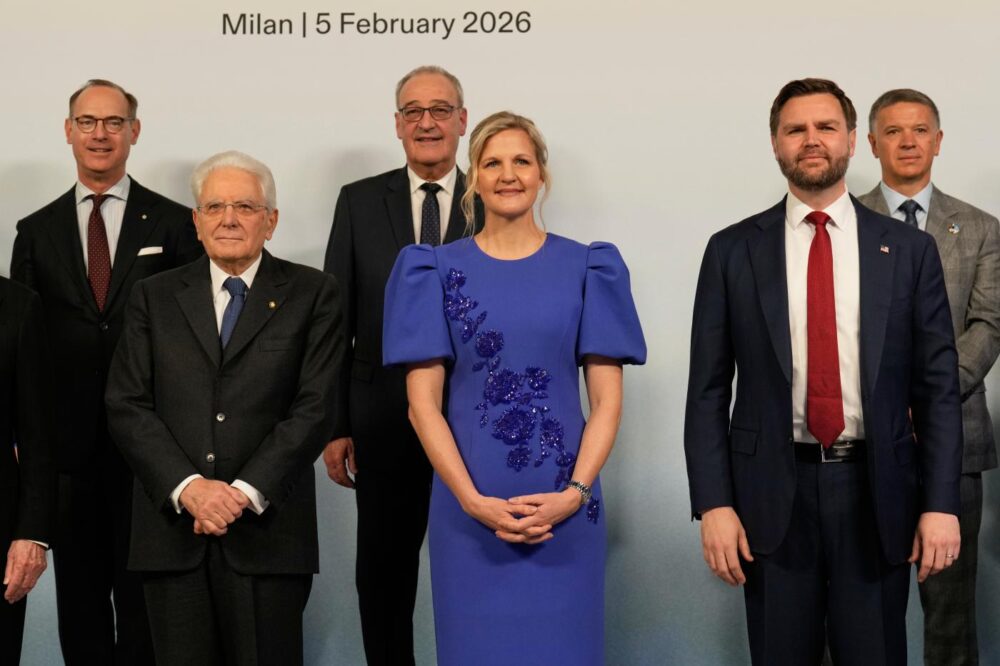Sergio Mattarella, Kirsty Coventry, JD Vance