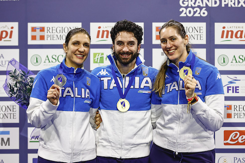 Scherma, tripudio totale al Grand Prix di Torino! Doppietta nel fioretto femminile, trionfo di Bianchi