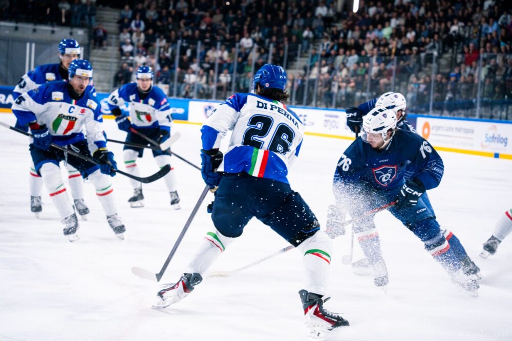 Italia Francia Hockey ghiaccio - credito AJ Prod
