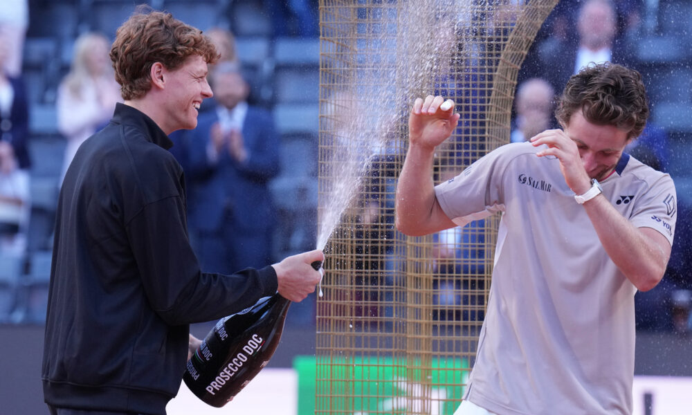 Jannik Sinner e Casper Ruud