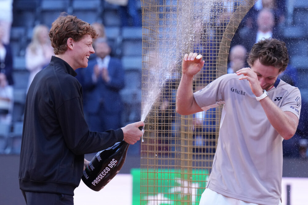 Jannik Sinner e Casper Ruud