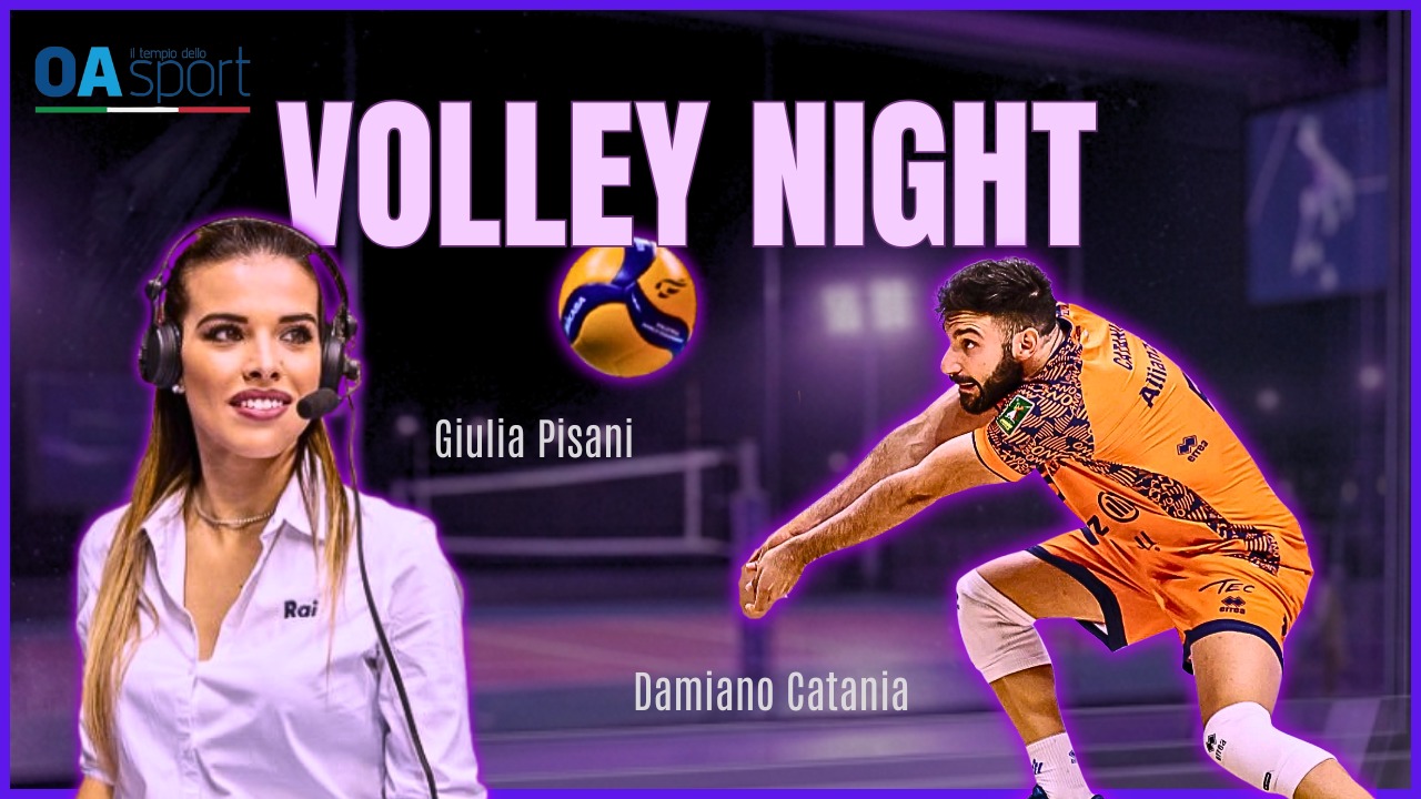 la voce del volley e il libero del futuro giulia pisani e damiano catania a volley night da Oasport.it la voce del volley e il libero del futuro giulia pisani e damiano catania a volley night