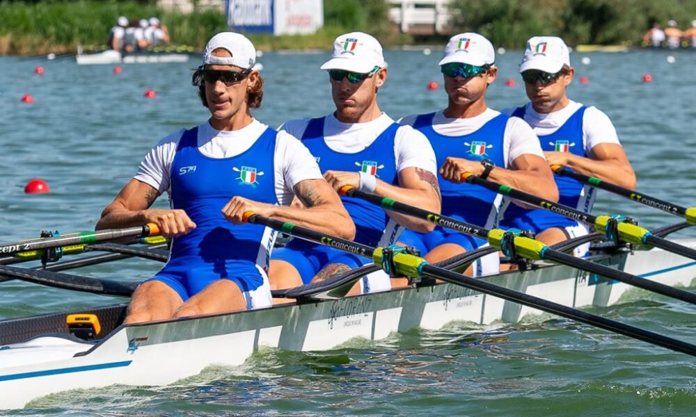 Quattro di coppia maschile (Luca Chiumento, Luca Rambaldi, Andrea Panizza, Giacomo Gentili)