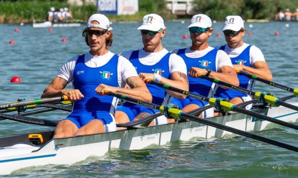 Quattro di coppia maschile (Luca Chiumento, Luca Rambaldi, Andrea Panizza, Giacomo Gentili)