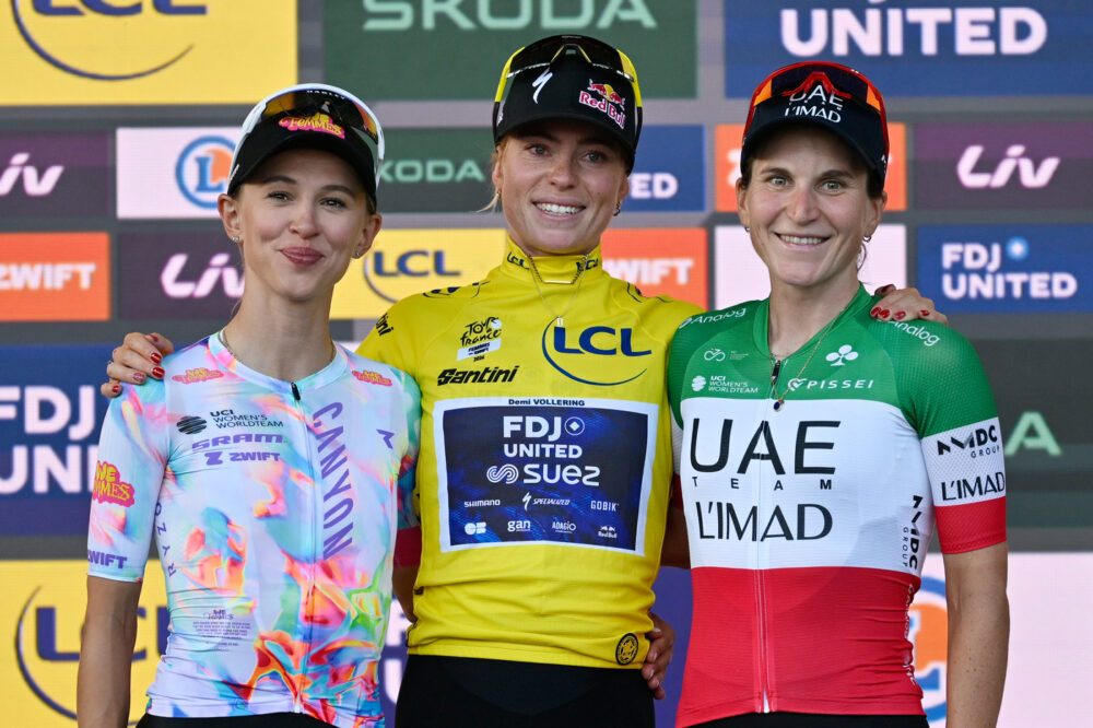 podio Tour de France femminile