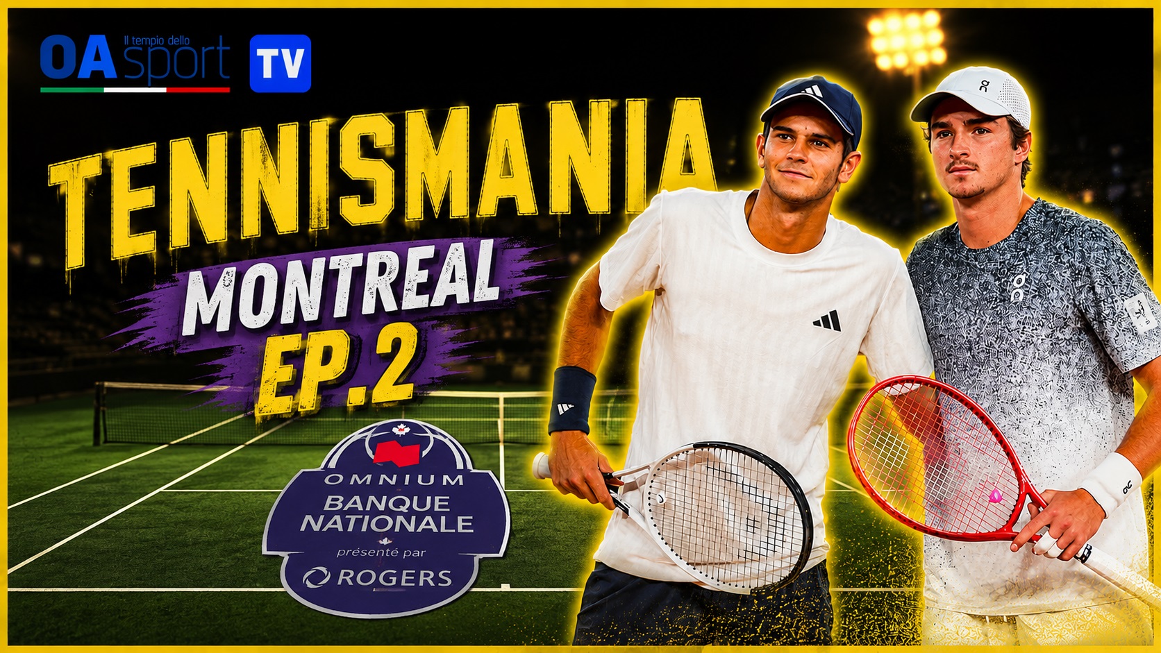 Giocatori del tennis si preparano al Masters 1000 del Canada, con nuovi talenti in campo