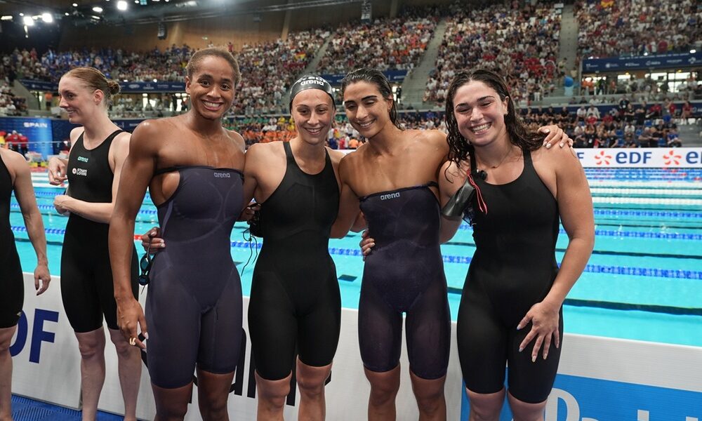 nuoto-4x100 mista donne-curtis-gastaldi-menicucci-pilato-europei-lapresse