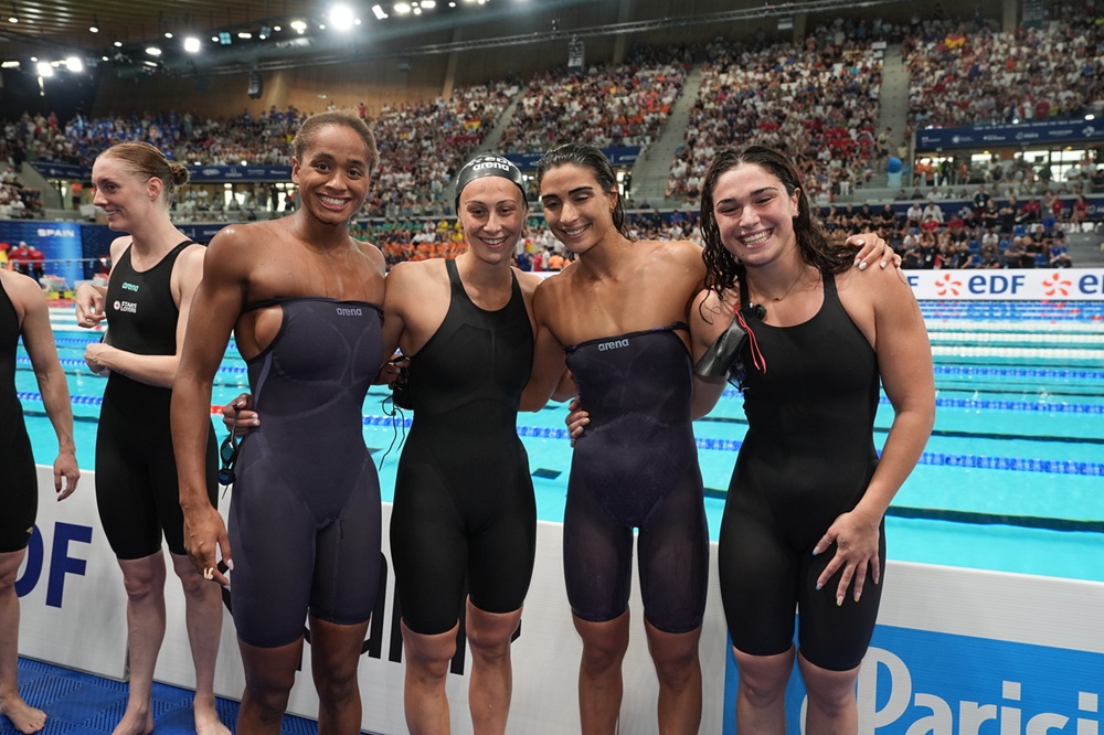 nuoto-4x100 mista donne-curtis-gastaldi-menicucci-pilato-europei-lapresse