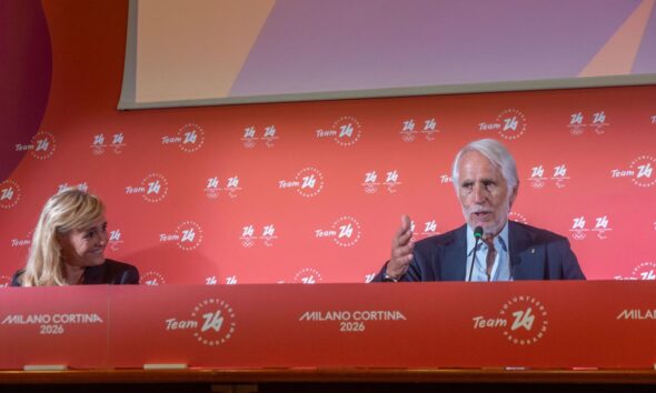 Diana Bianchedi e Giovanni Malagò