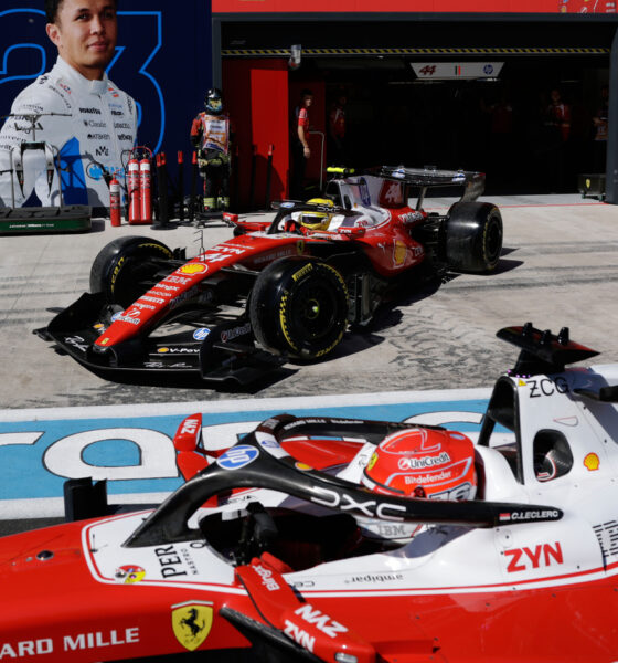 Charles Leclerc e Lewis Hamilton