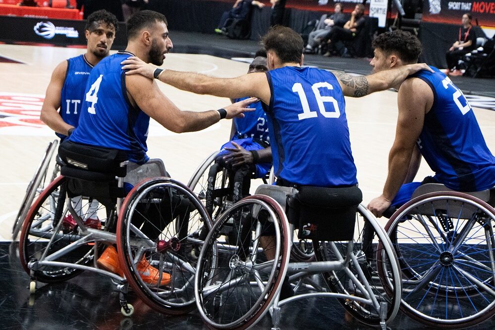 Italia basket in carrozzina