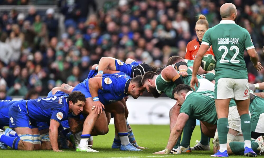 Italia-Irlanda mischia