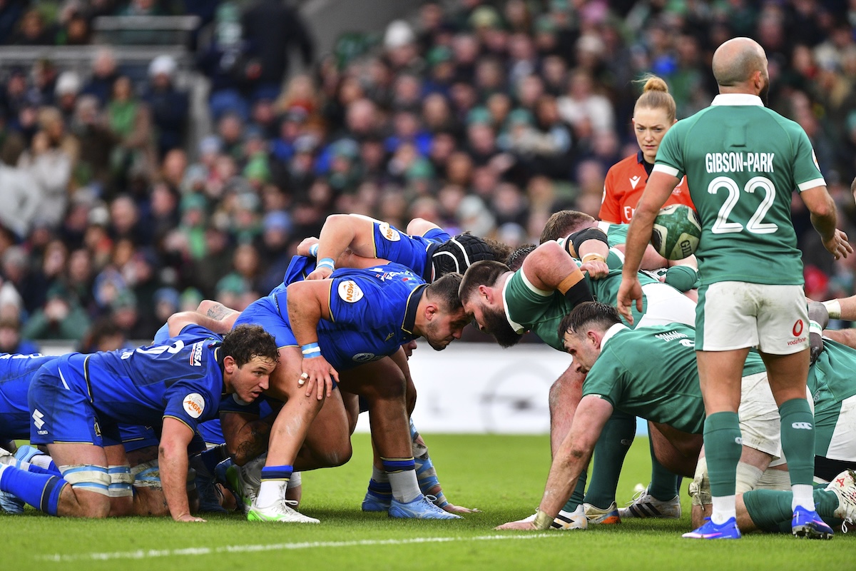 Italia-Irlanda mischia