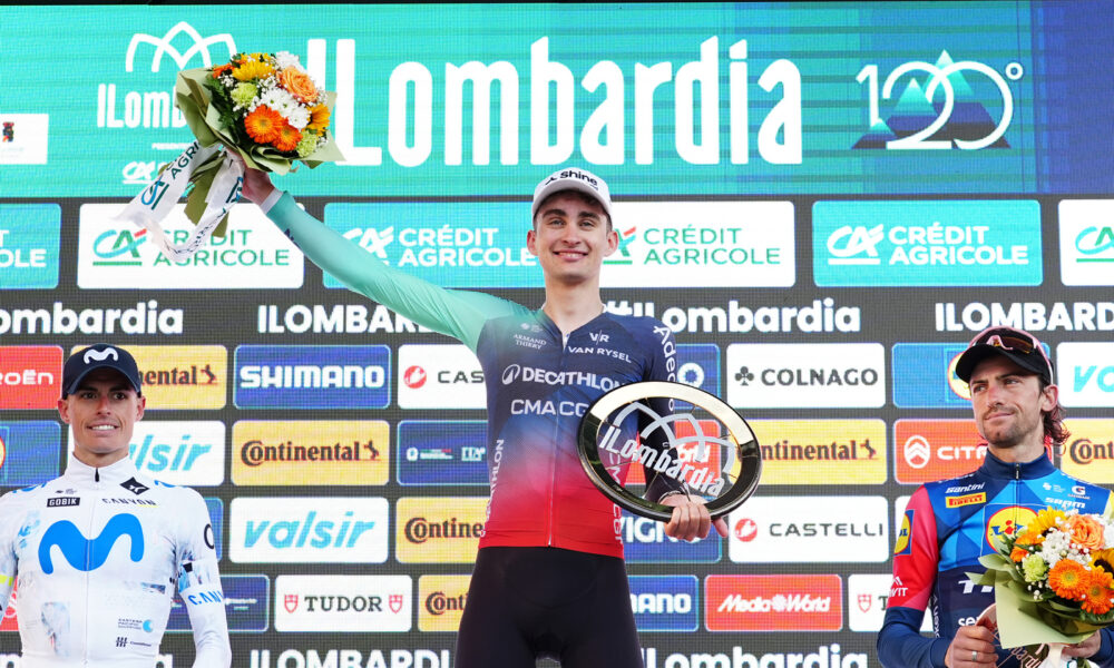 Podio Il Lombardia 2026