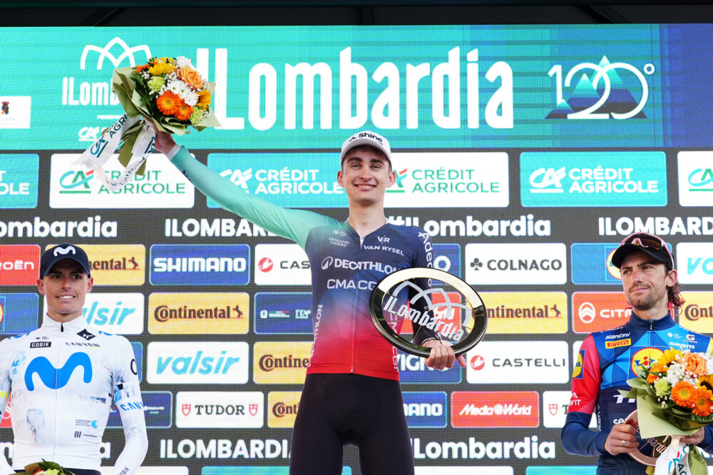 Podio Il Lombardia 2026