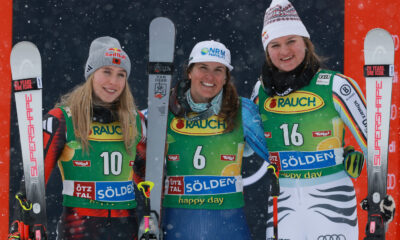 Podio femminile Soelden 2026
