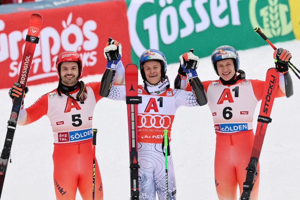 Podio maschile Soelden 2026
