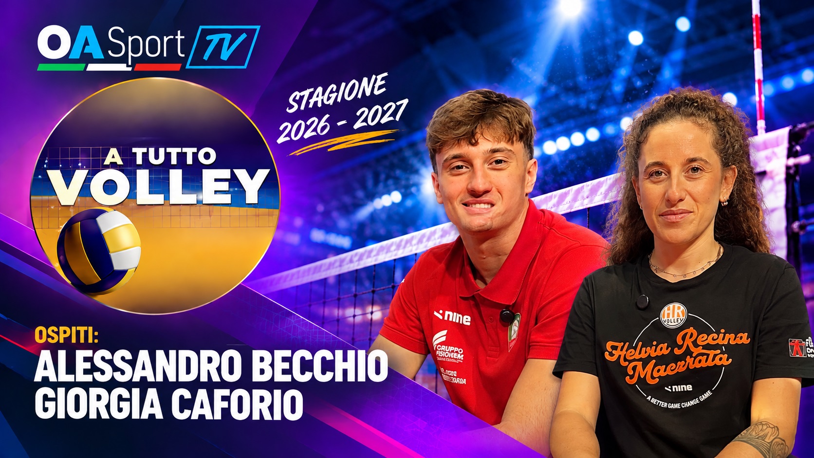 atuttovolley becchio e caforio raccontano la pallavolo di macerata da Oasport.it atuttovolley becchio e caforio raccontano la pallavolo di macerata