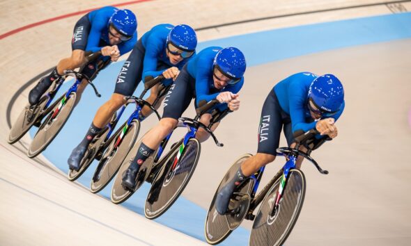 Team pursuit ciclismo su pista